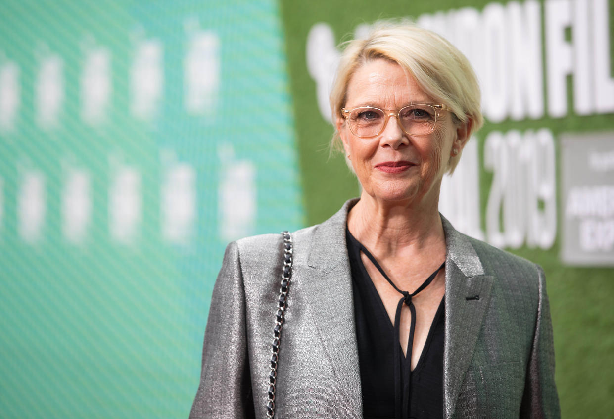 Annette Bening arriving for The Report premiere, as part of the BFI London Film Festival, at the Embankment Garden Cinema in London. (Photo by David Parry/PA Images via Getty Images)