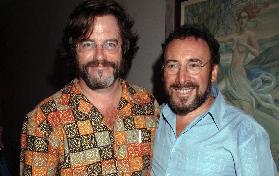 Sher and Doran at the after party at the Haymarket Hotel following the performance of Cries from the Heart at the Theatre Royal, 2008 - Getty