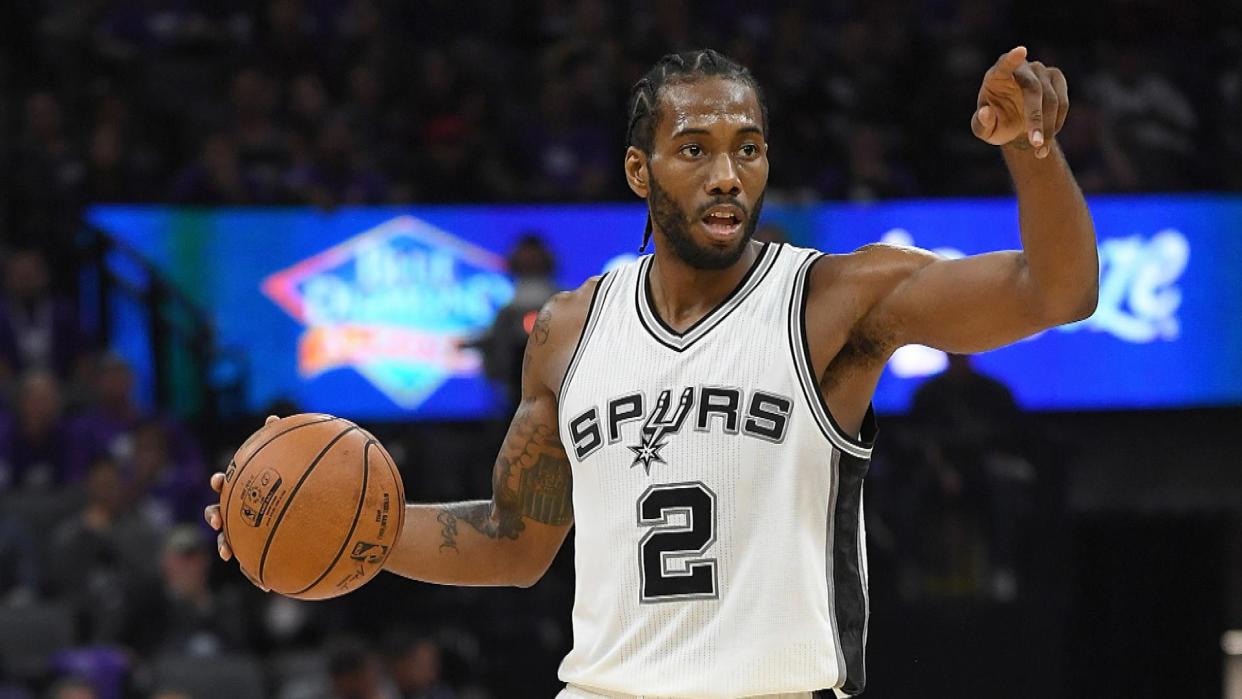 The Raptors are doing all they can to make Kawhi Leonard feel at home. (AP)