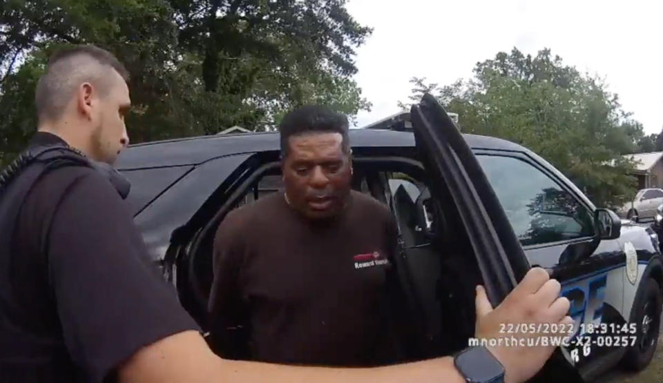 Pastor Michael Jennings (Childersburg Police Department Body Camera via the Law Offices of Harry Daniels)