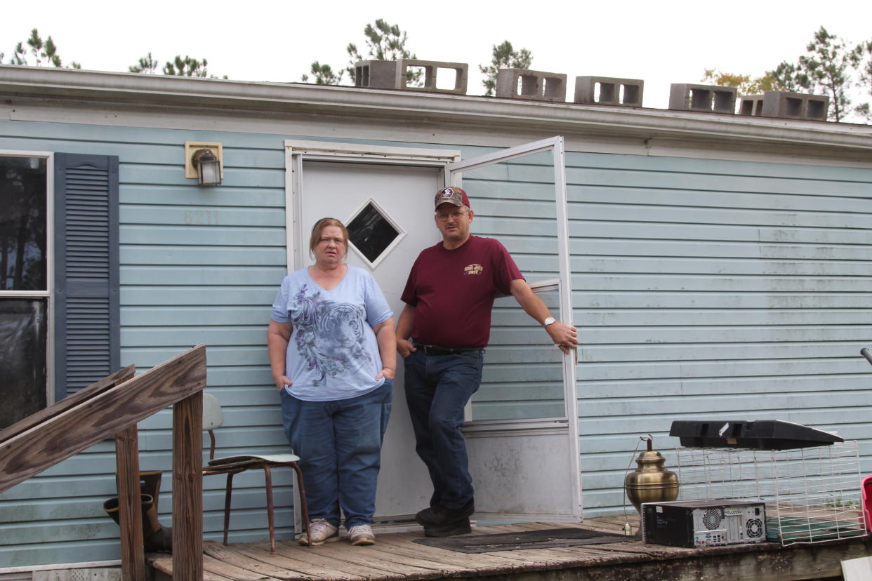 Sandra and Jerry Sloan live less a mile from the landfill in Wayne County, Georgia, where a company wanted to dump massive amounts of coal ash. "I figured with the money that was involved, it would go on through," Jerry Sloan said. (Photo: Georgina Gustin/InsideClimate News)
