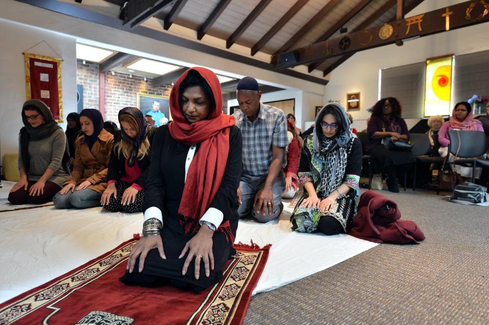 The Qal'bu Maryam women’s mosque in Berkeley, California. <a href="https://www.gettyimages.com/detail/news-photo/soraya-deen-leads-prayers-as-part-of-a-grand-opening-news-photo/1213336107?adppopup=true" rel="nofollow noopener" target="_blank" data-ylk="slk:Kristopher Skinner/MediaNews Group/East Bay Times via Getty Images;elm:context_link;itc:0;sec:content-canvas" class="link ">Kristopher Skinner/MediaNews Group/East Bay Times via Getty Images</a>