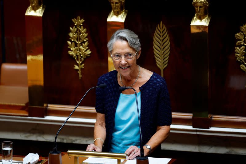 French MPs attends a debate and a vote on a no-confidence motion against the French government at the National Assembly in Paris