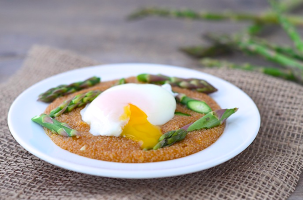 <b>Poached Eggs Over Garlic Butter Amaranth</b><br>Photo: Girl Makes Food<br><br>Amaranth is thought of as a grain, but like quinoa it's actually a seed. When cooked it can have a creamy, porridge-like consistency––perfect for upping the nutrition in a dish that's pure comfort food. Isn't that oozy yolk perfection?<br><br><b>Recipe:</b> <a href="http://www.girlmakesfood.com/poached-eggs-over-garlic-butter-amaranth/" rel="nofollow noopener" target="_blank" data-ylk="slk:Poached Eggs Over Garlic Butter Amaranth;elm:context_link;itc:0;sec:content-canvas" class="link "><b>Poached Eggs Over Garlic Butter Amaranth</b></a>