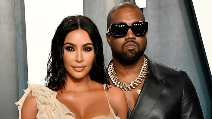 Kim Kardashian (left) and Kanye West (right) (Photo: Frazer Harrison/Getty Images)