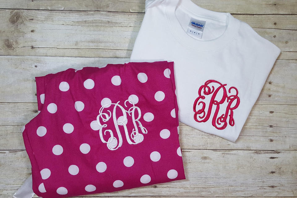 Monogrammed Pajama Set