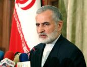 FILE PHOTO: Iran's Foreign Minister Kharrazi speaks during a news conference in Tehran.