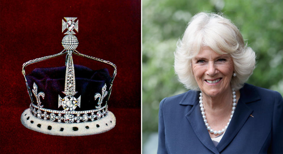 Camilla has chosen Queen Mary's crown for her coronation as Queen Consort in May. (Getty Images)