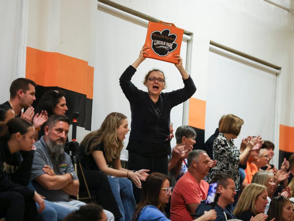 Lincoln Park Academy hosts Eau Gallie in a girls District 13-5A basketball final, Friday, Feb. 9, 2024, in Fort Pierce. Lincoln Park Academy won 70-34.