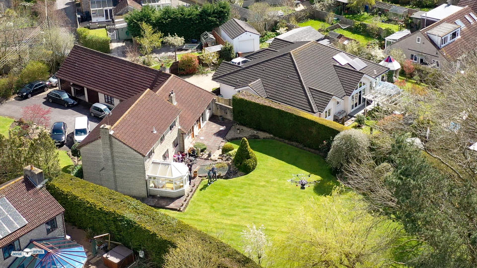 Shot of garden from above