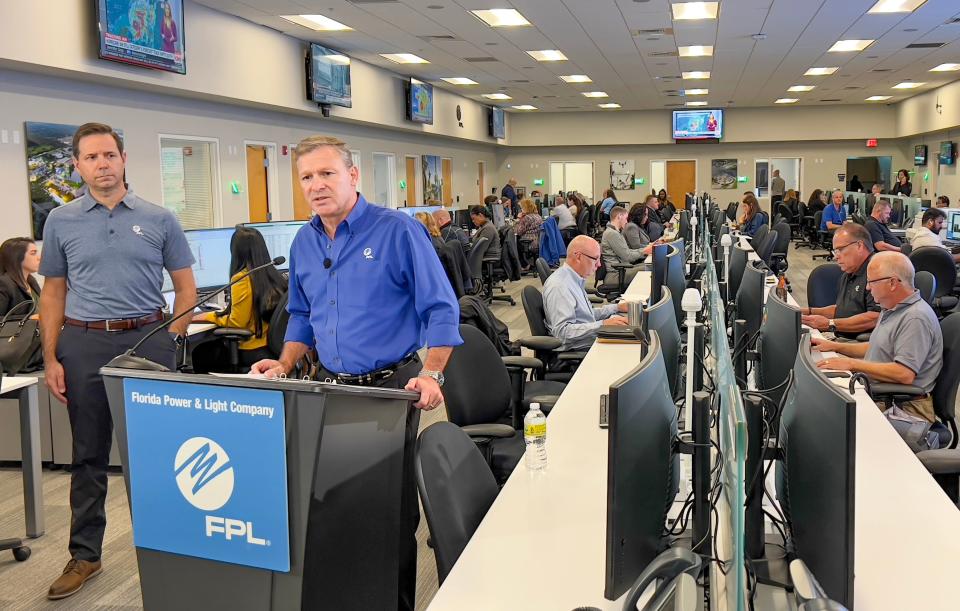 FPL Chairman and CEO Eric Silagy gives an update on the company’s preparation efforts for Hurricane Ian on September 27, 2022.