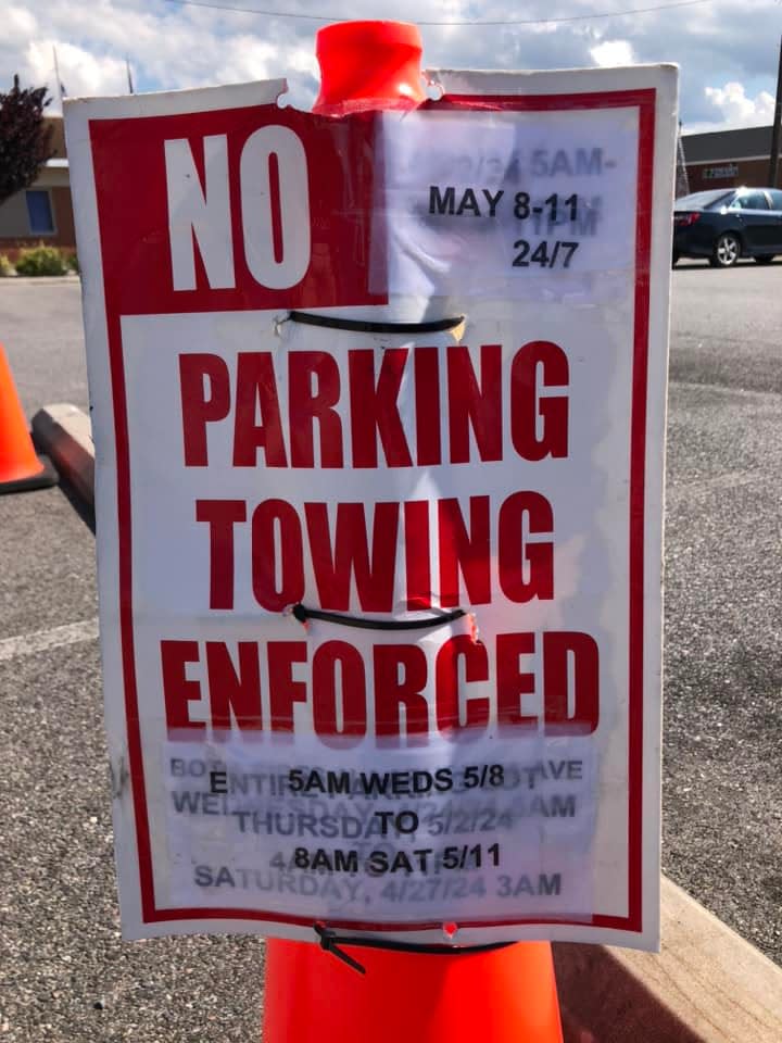 Signage in downtown Hopewell on May 7, 2024.