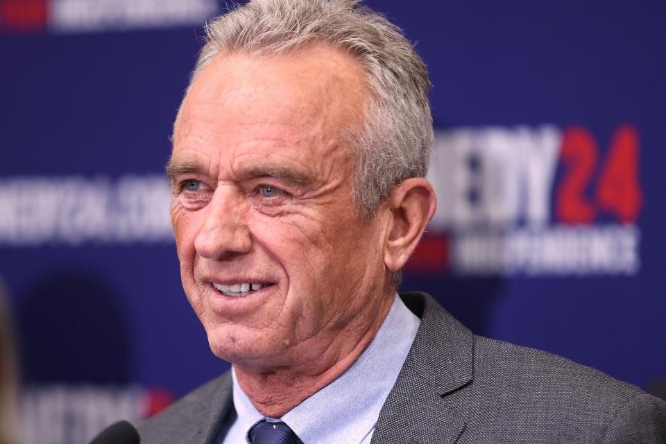 Independent presidential candidate Robert F. Kennedy Jr. smiles while speaking during a press conference at the East Senate Building at the Capitol in Salt Lake City on Wednesday, Jan. 3, 2024. Kennedy discussed his ballot status in Utah, the first state where the campaign submitted signatures. | Jeffrey D. Allred, Deseret News