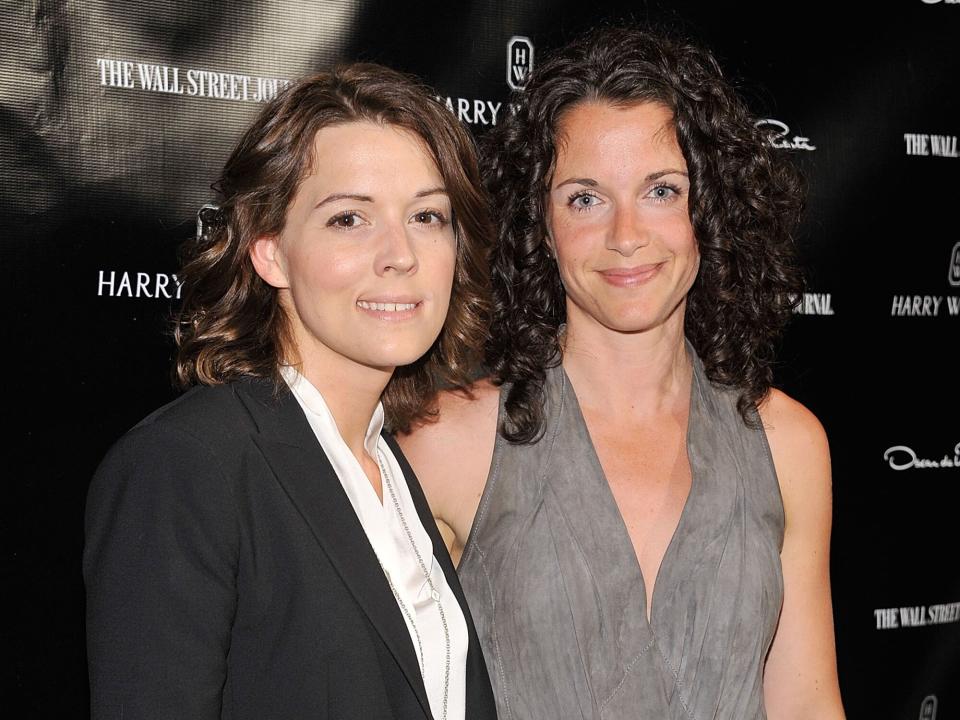 randi Carlile (L) and Catherine Shepherd of Looking Out Foundation attend the 2012 Donor Of The Day Celebration at The Whitney Museum of American Art on May 16, 2012 in New York City