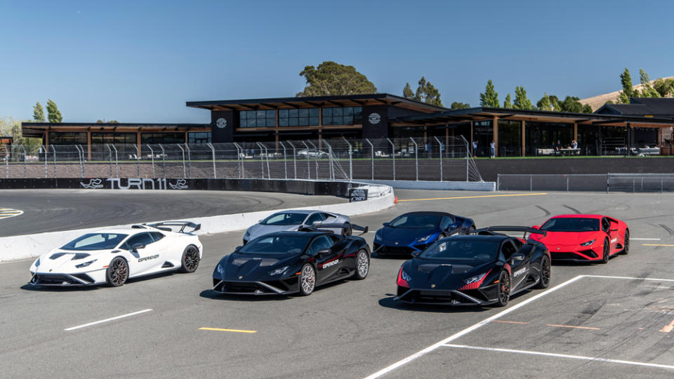 The growing menu of Lamborghini Esperienza events welcome newcomers into the Raging Bull’s distinctive ring. - Credit: Drew Phillips, courtesy of Automobili Lamborghini S.p.A.