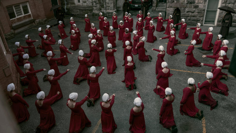 Handmaid's pointing on The Handmaid's Tale