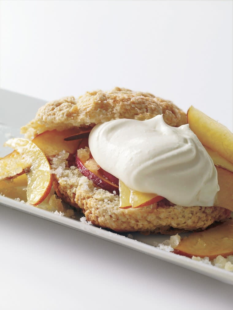 Fresh Peach and Gingercream Shortcakes