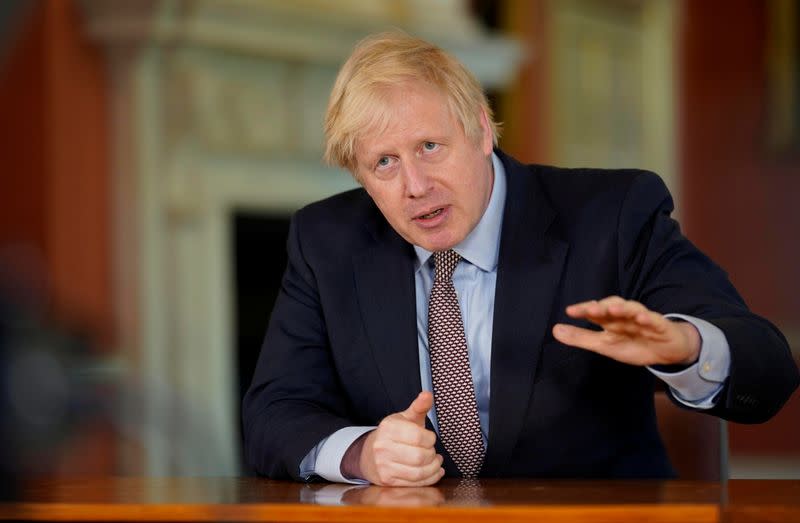 Britain's Prime Minister Boris Johnson's address to the nation from No 10 Downing Street