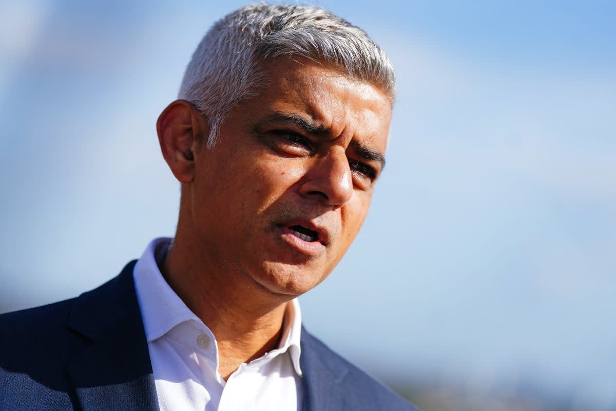 Mayor of London Sadiq Khan (Victoria Jones/PA) (PA Wire)