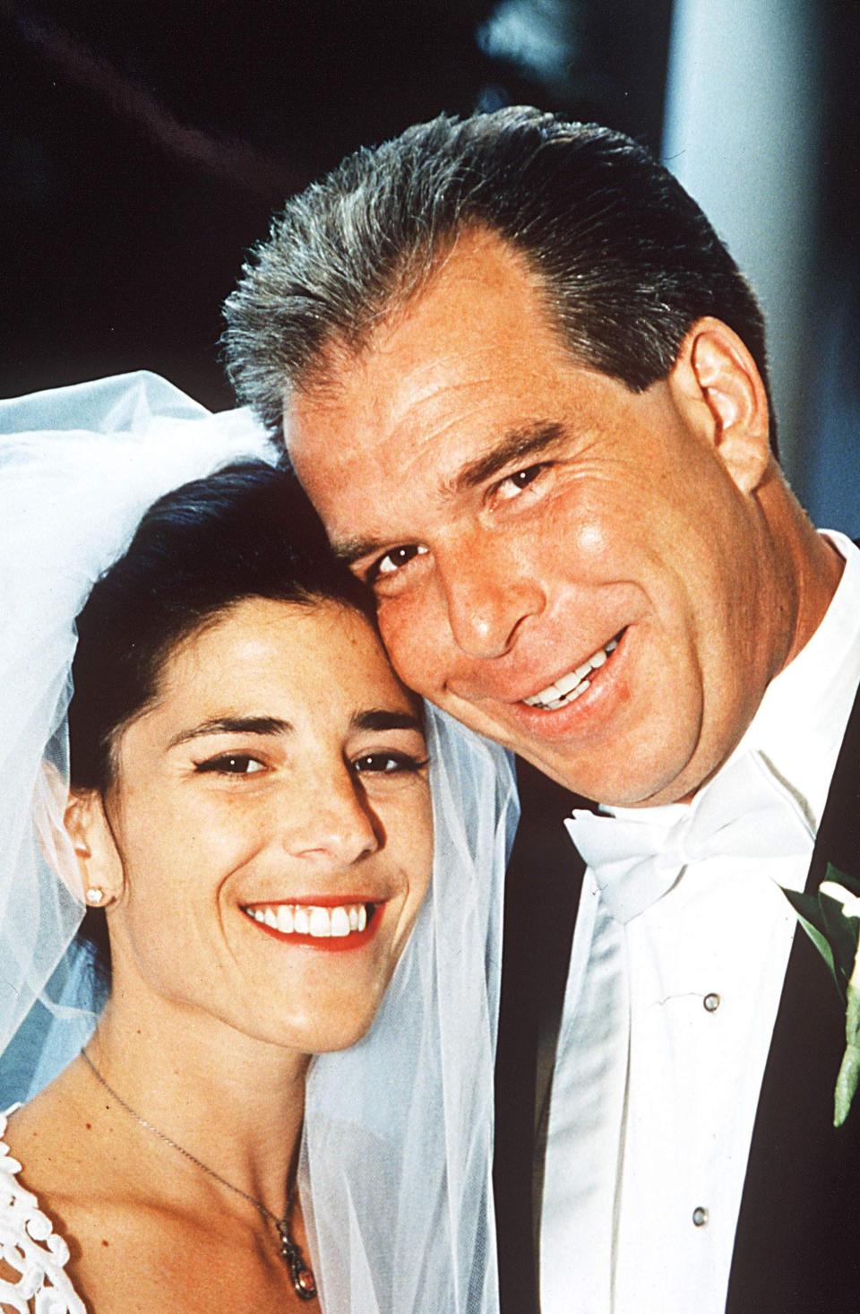 Tony Rodham and Nicole Boxer on their wedding day