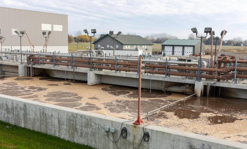 The North Kuna Wastewater Treatment plant, located on Ten Mile Road, treats over one million gallons of wastewater per day. The plant uses a biological process where organisms break down solid waste.