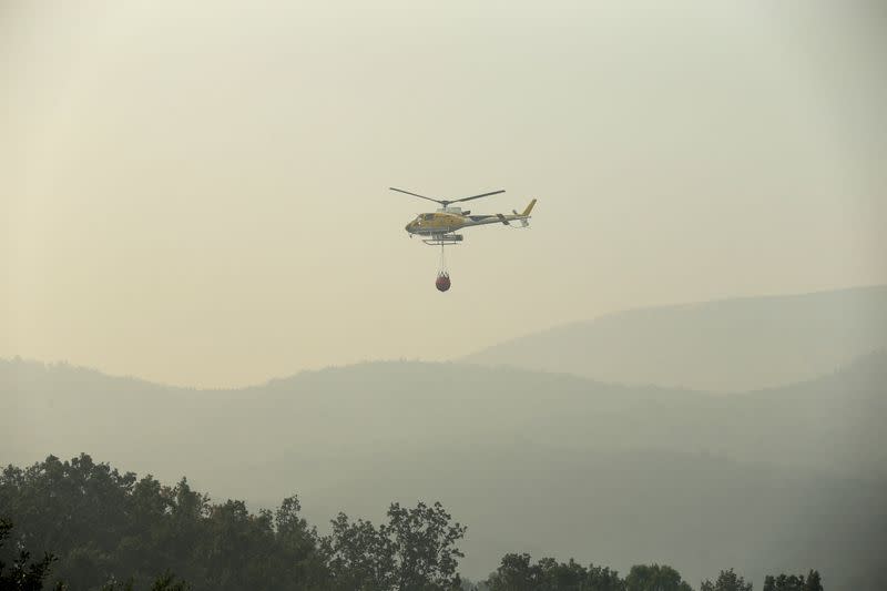 Wildfire rages as Spain experiences its second heatwave of the year