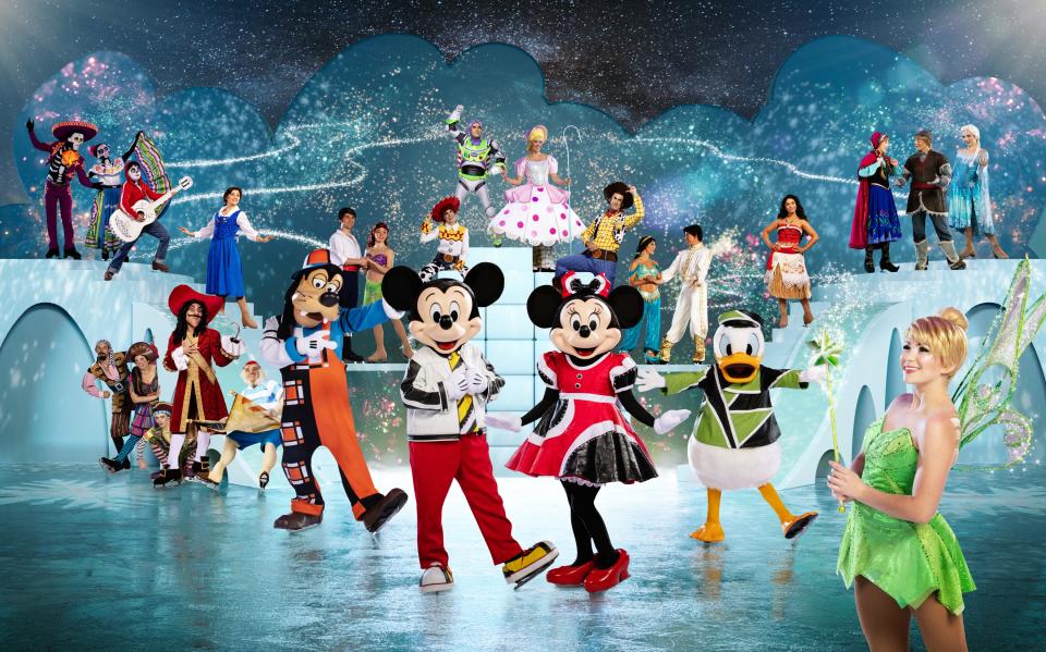 Mickey and Minnie will be "center ice" during many scenes of Disney on Ice.