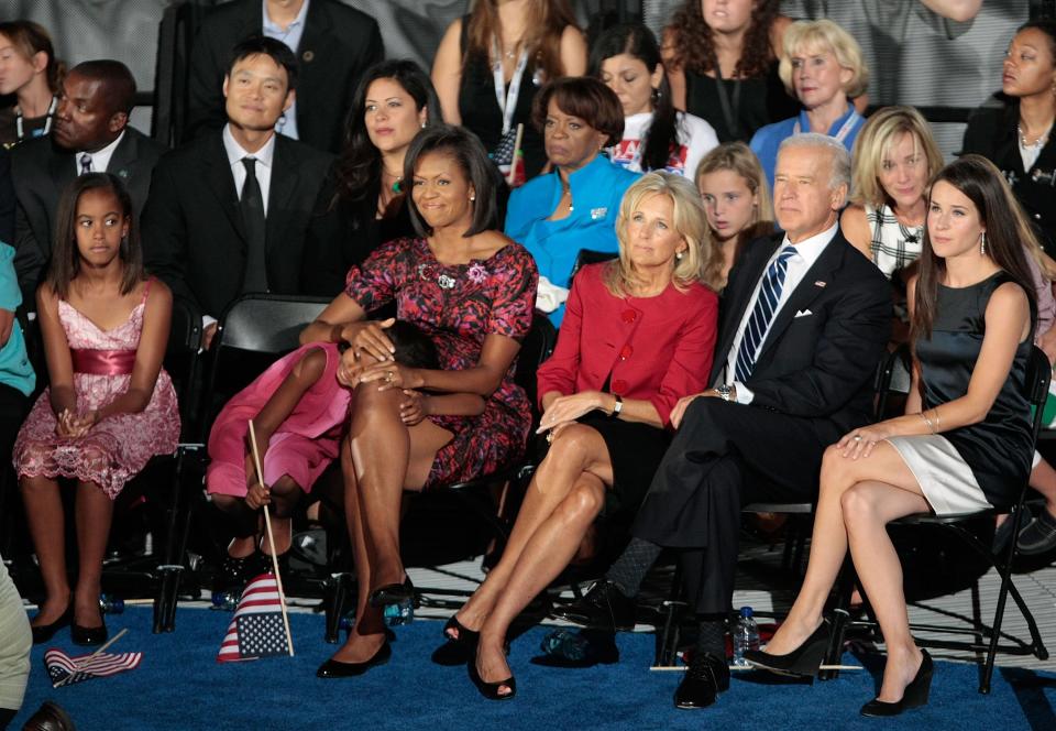 The Bidens and the ObamasGetty Images