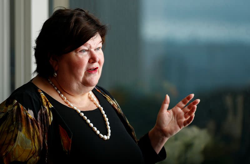 Interview with Belgium's Health Minister De Block amid the coronavirus disease (COVID-19) outbreak in Brussels