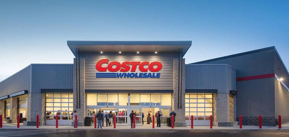 A Costco Wholesale storefront.