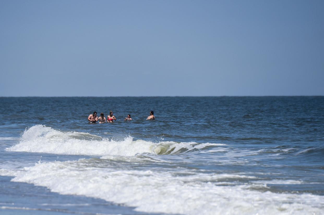 Tybee Island, Georgia, where a shark bit a surfing instructor earlier this week. (AFP via Getty Images)