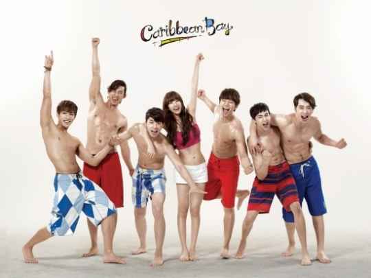 2PM and miss A Suzy Have Fun During Caribbean Bay CF Shooting