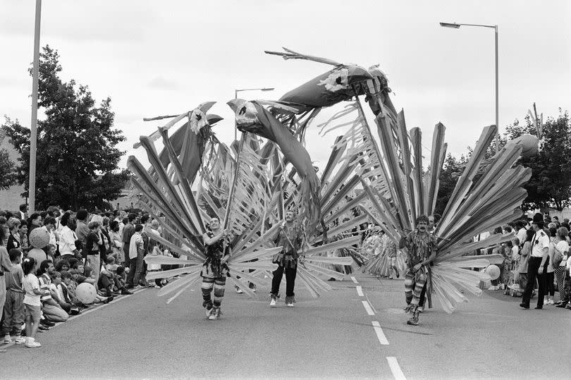 Toxteth Carnival, Liverpool, general views & scenes of the parade. August 10, 1991