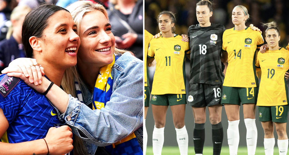 Sam Kerr, Mary Fowler and Katrina Gorry.