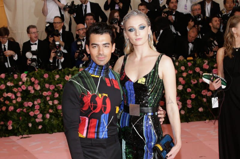 Joe Jonas (L) and Sophie Turner attend the Costume Institute Benefit at the Metropolitan Museum of Art in 2019. File Photo by John Angelillo/UPI