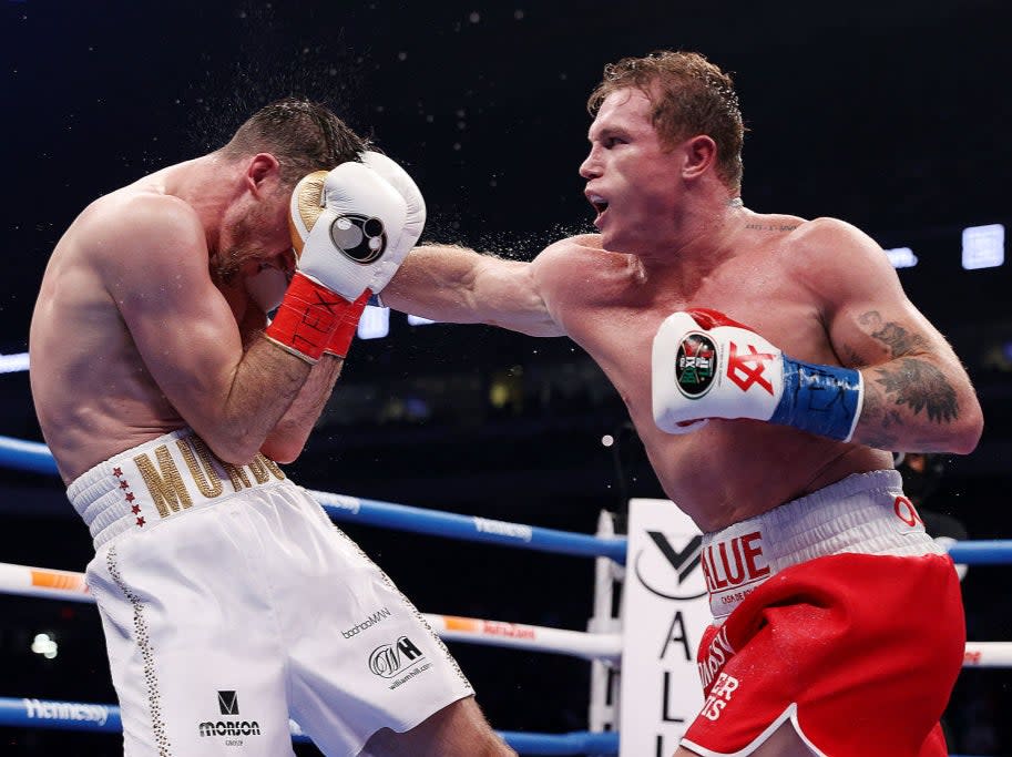 Canelo during his victory over Callum SmithGetty Images