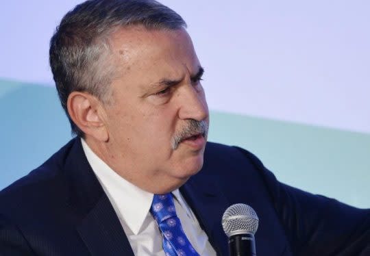 New York Times columnist Thomas Friedman at the International New York Times Energy for Tomorrow Conference in Paris. (Photo: Mandel Ngan, Pool via the AP)