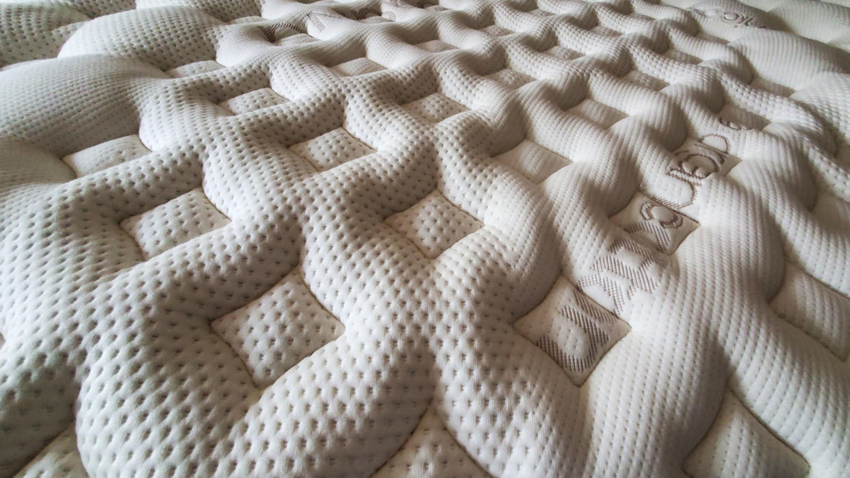  Saatva RX mattress mattress in reviewer's apartment. 