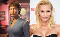 Following the success of Voyager’s Seven of Nine, the last Trek series followed suit casting model turned actress Jolene Blalock as the Vulcan T’Pol. After ‘Enterprise’ she appeared in ‘Stargate SG1′ but her guest appearance as Sawyer’s love interest in ‘Lost’ never saw the light of day. She had a starring role in the straight-to-DVD ‘Starship Troopers 3: Marauder’, and prefers to keep her distance from Trek fandom nowadays and has only ever appeared at one convention in 2005. In 2014 she played the wife of Jack Black’s porn baron in Cameron Diaz comedy ‘Sex Tape’.