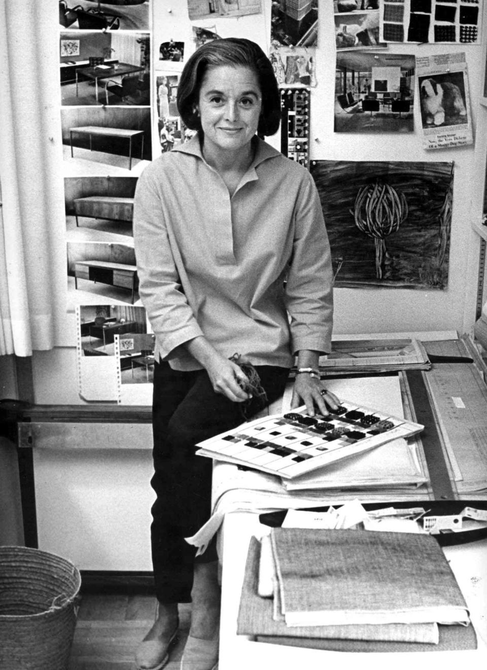 American architect and furniture designer Florence Knoll Bassett, 1961.