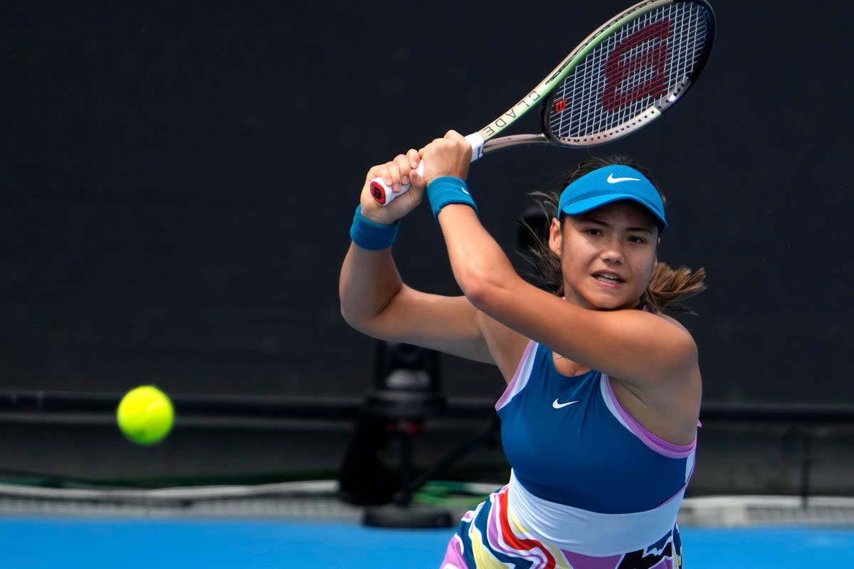 Emma Raducanu gave herself a clean bill of health at the Australian Open as she looked ahead to a mouth-watering second-round clash with Coco Gauff (Ng Han Guan/AP) (AP)