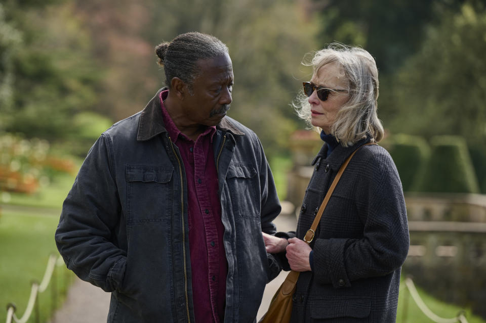 Pictured: Ken (Clarke Peters) and Phil (Lindsay Duncan) in Truelove (Channel 4)