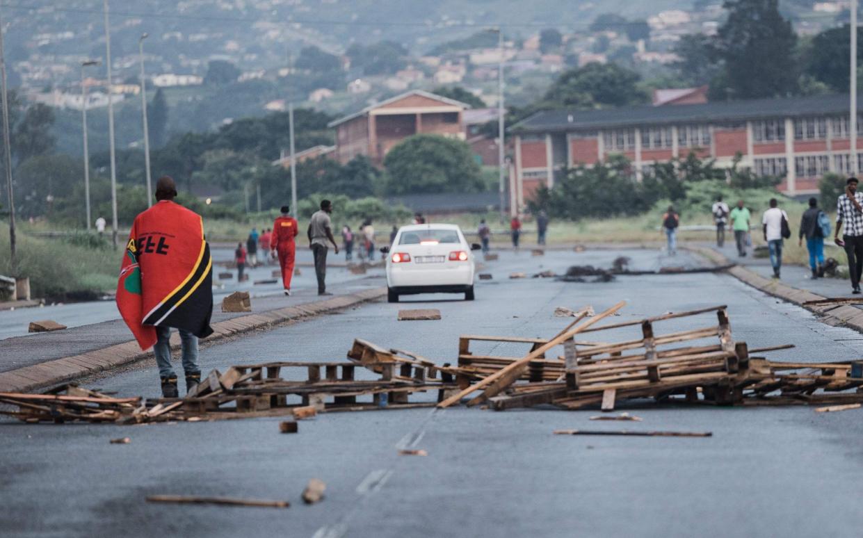 The Economic Freedom Fighters (EFF) party ordered a national shutdown to call for the removal of president Cyril Ramaphosa for his failure to end the steep rise in unemployment and power blackouts