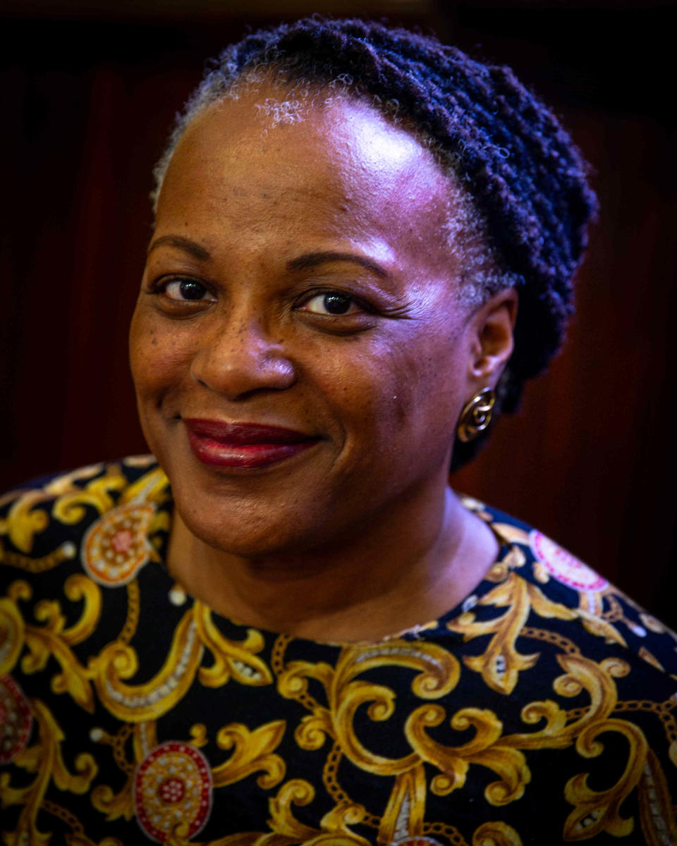 Arlene Wilson, church historian, stands for a portrait at the New Bethel CME Church in Rochester, N.Y. on Aug. 6, 2023. 