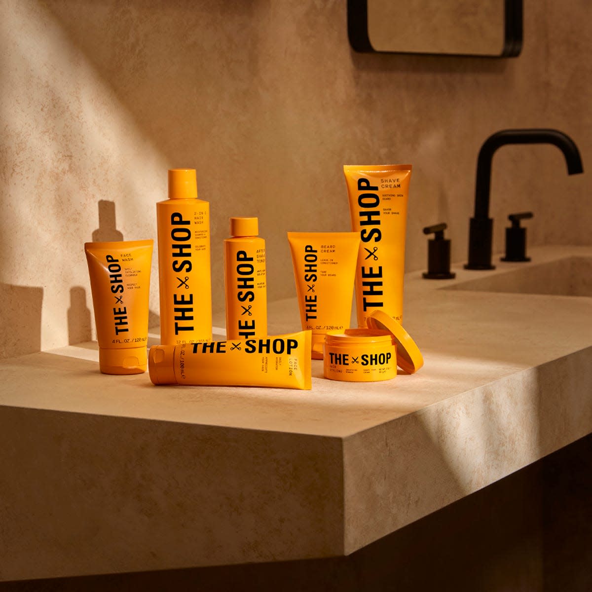 The Shop Men's Grooming Collection Products.