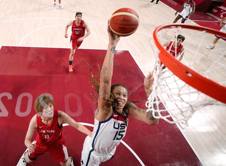 Griner has won two Olympic gold medals playing for the USA (Getty)