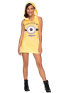 <p>Turning the adorable yellow creature into <a rel="nofollow noopener" href="http://www.partycity.com/product/minion+hooded+tank+dress+minions+movie.do?sortby=ourPicks&navSet=110777" target="_blank" data-ylk="slk:a barely there costume;elm:context_link;itc:0;sec:content-canvas" class="link ">a barely there costume</a> could be called “despicable.”<br>(Photo: Partycity.com) </p>