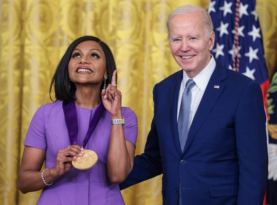 Mindy Kaling, President Joe Biden, Arts and Humanities Award Ceremony 