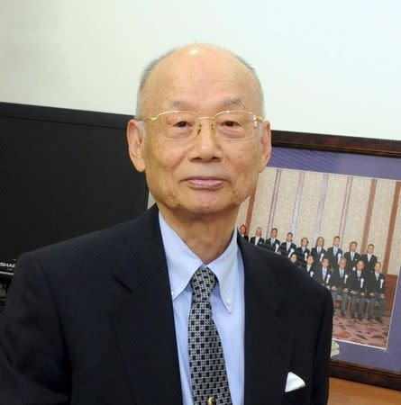 Satoshi Omura, special honour professor of Kitazato University, is seen in this photo taken by Kyodo April 21, 2014. Mandatory credit REUTERS/Kyodo