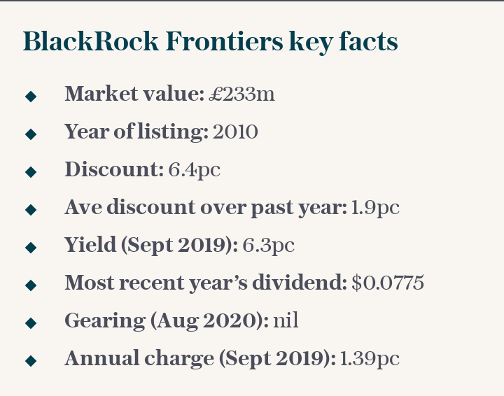 BlackRock Frontiers key facts